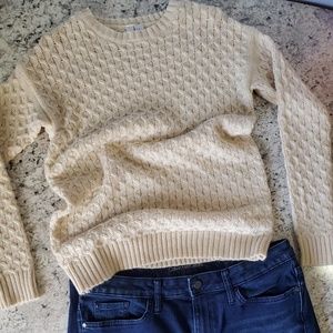 Forever 21 Cream Knit sweater